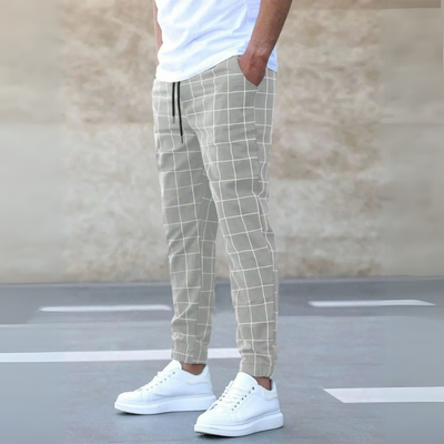 Gridline Tapered Joggers