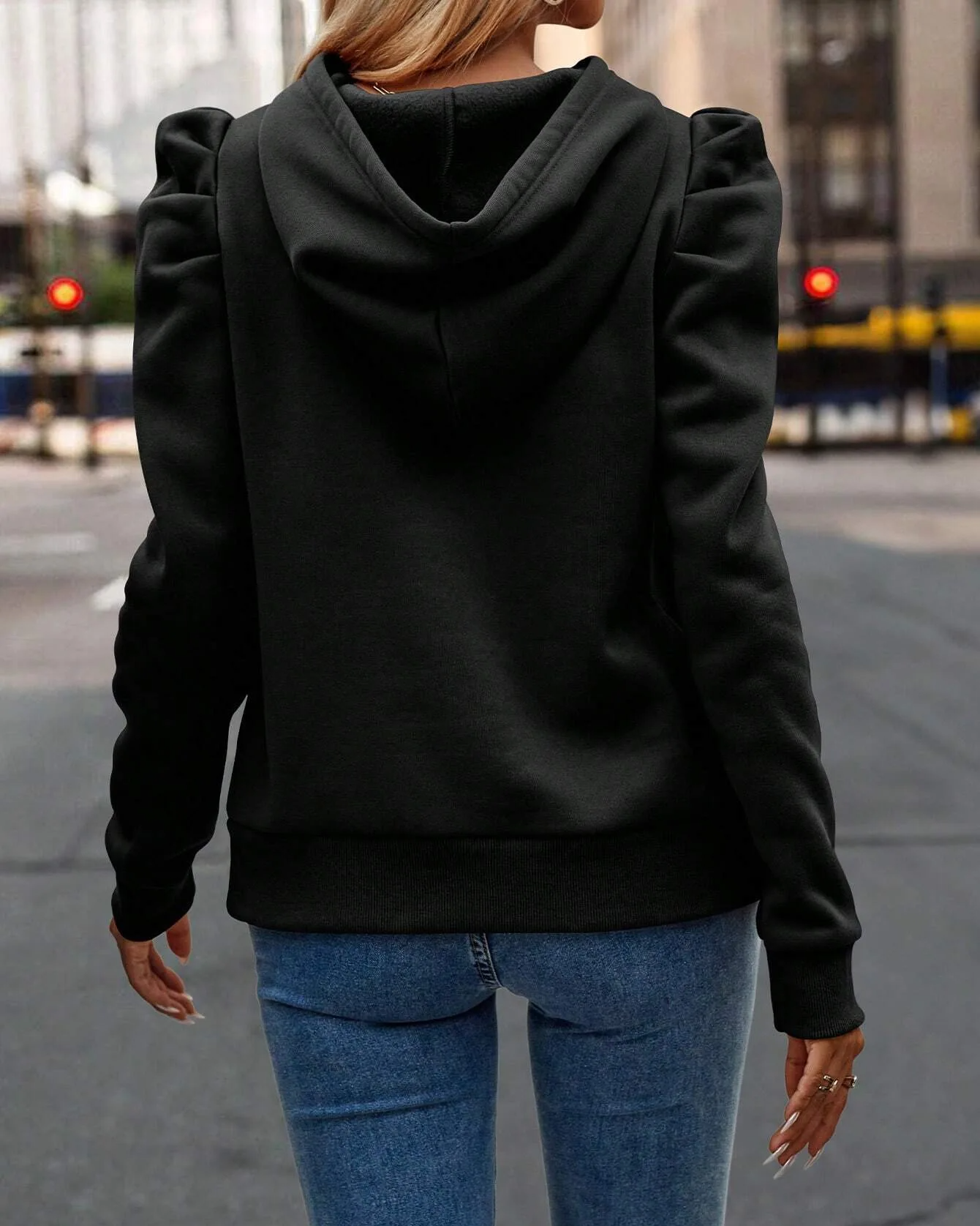 Lira Stacked-Sleeve Hoodie