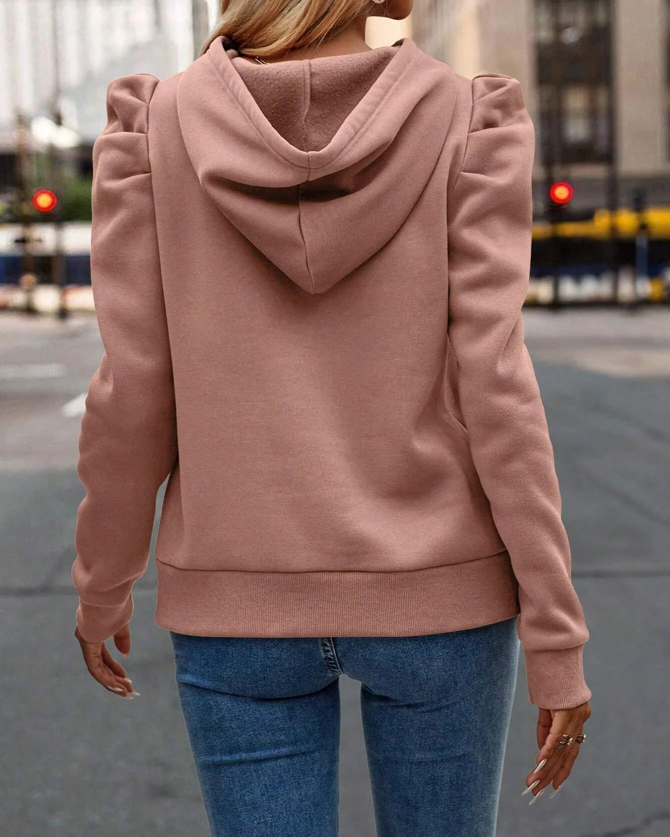 Lira Stacked-Sleeve Hoodie