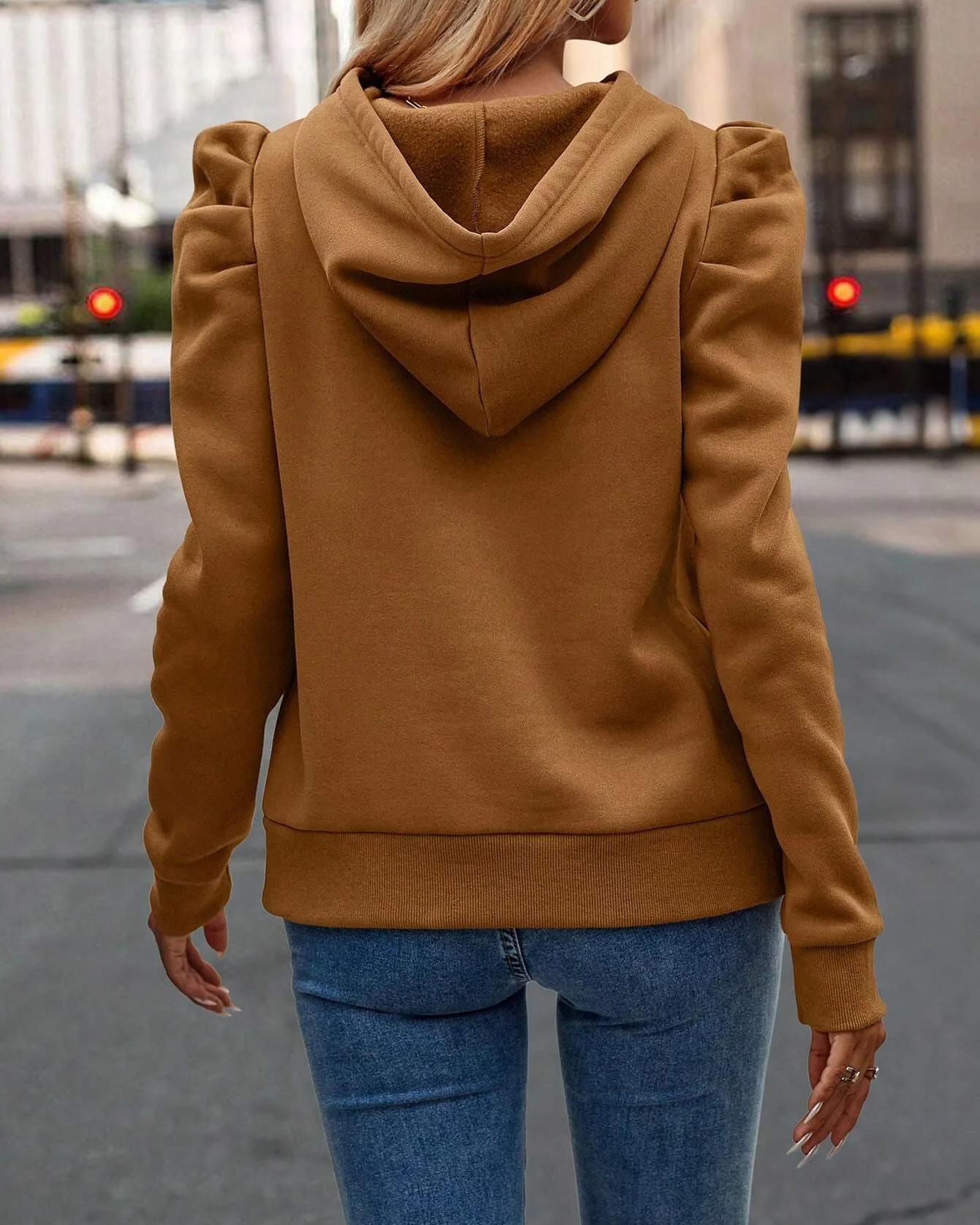 Lira Stacked-Sleeve Hoodie